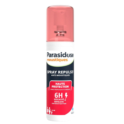 Image PARASIDOSE Spray Répulsif Anti-Moustiques Haute Protection